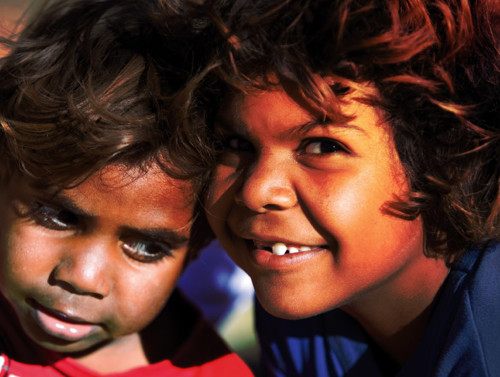 two children