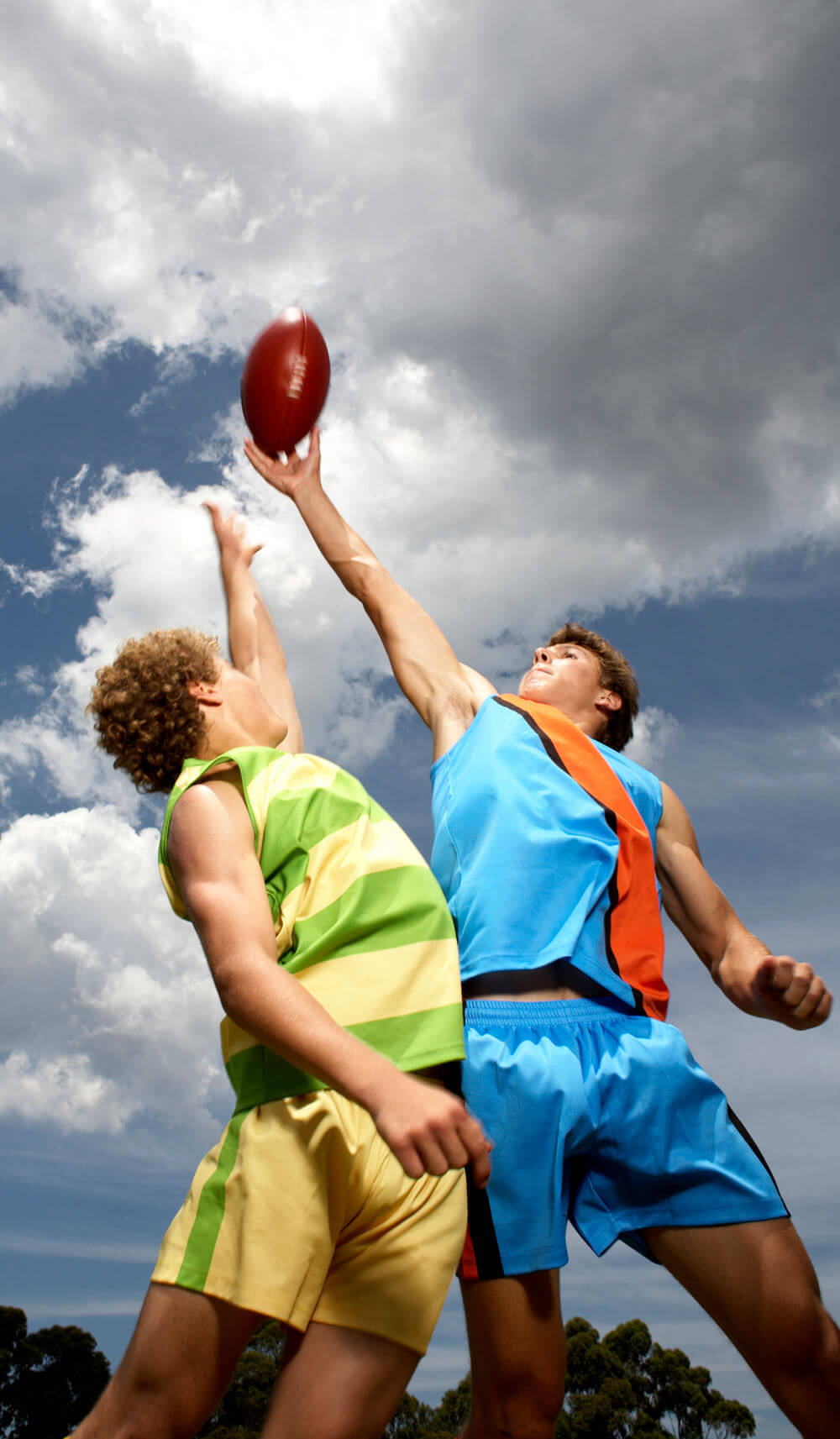 Two guys at AFL game